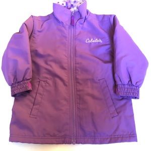 Cabela's Girls Purple Fleece Lined Jacket XS 4 5